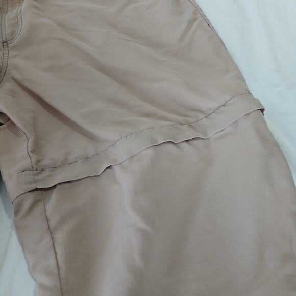 CAMPMOR convertible (to shorts) pants khaki LARGE nylon quick dry zippers work - Picture 6 of 15